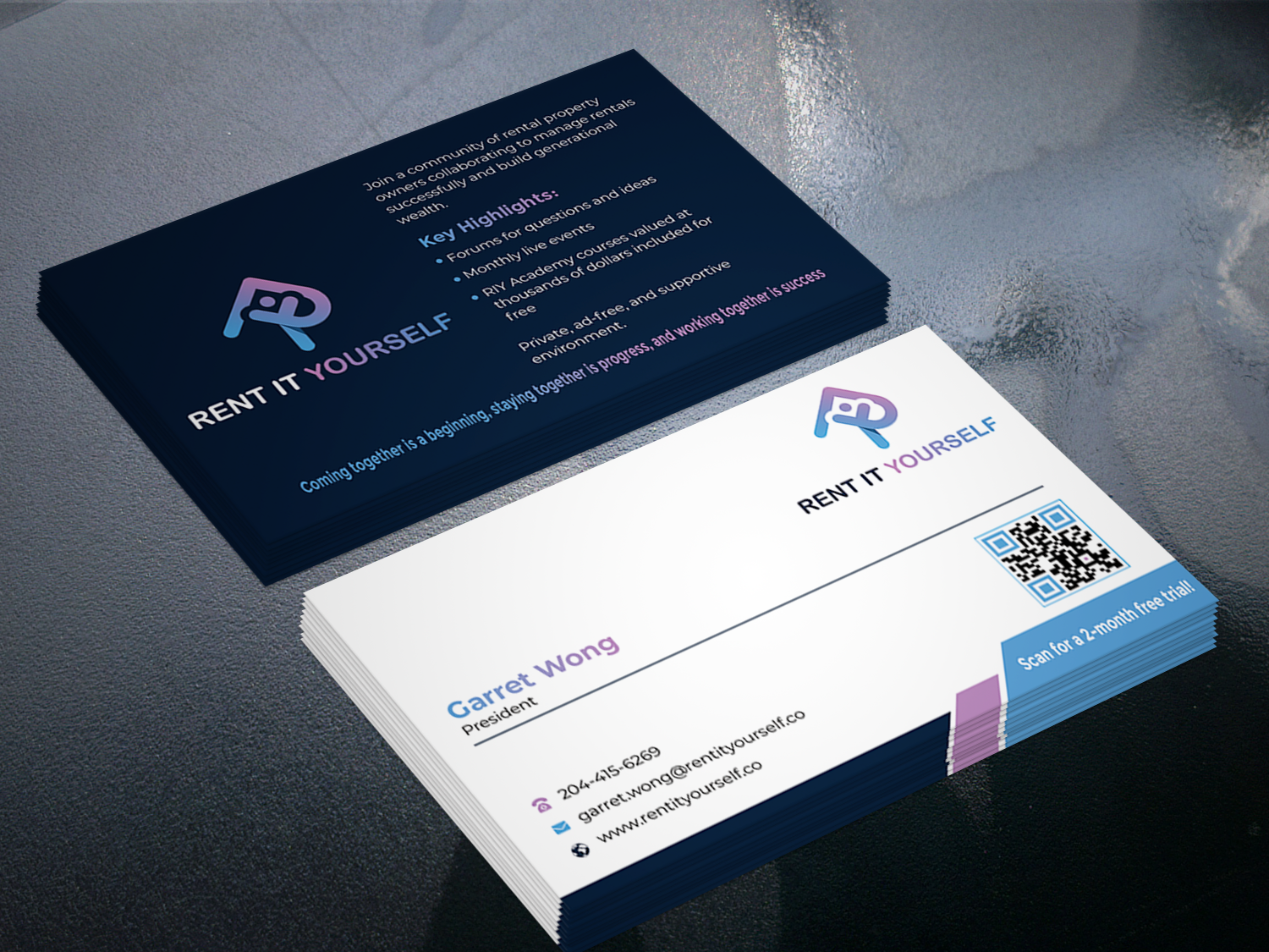 Business Card Design by Graphixpointt for Upper Edge Property Management Inc. | Design #33316906
