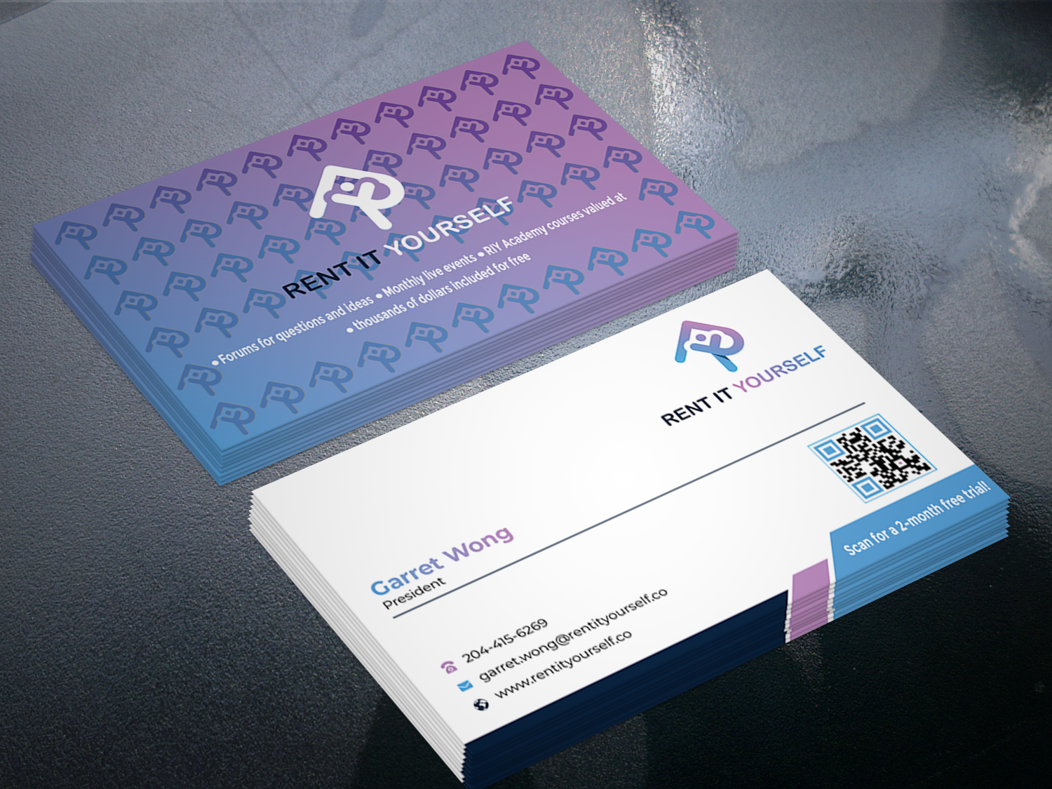 Business Card Design by Graphixpointt for Upper Edge Property Management Inc. | Design #33317324