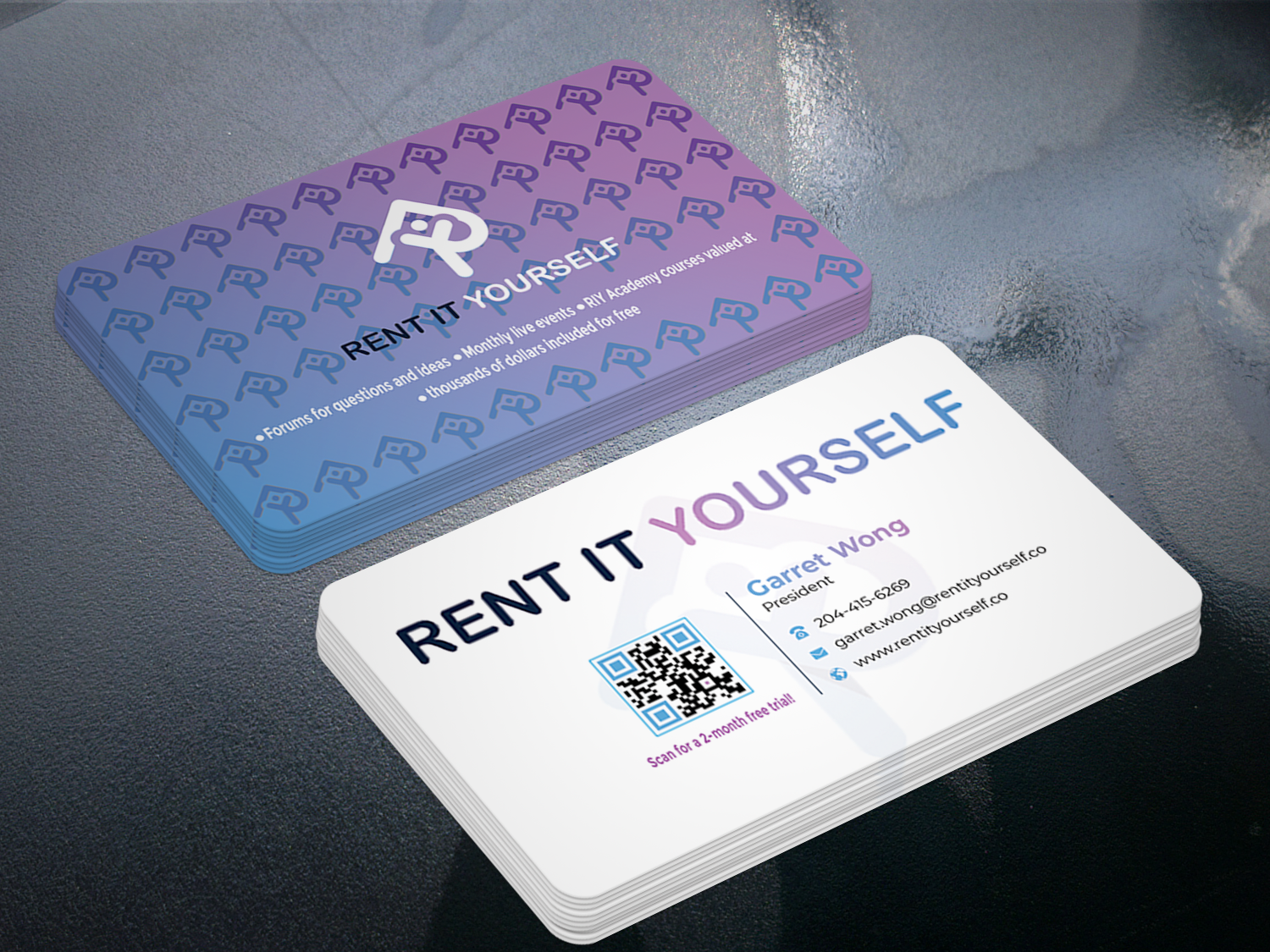 Business Card Design by Graphixpointt for Upper Edge Property Management Inc. | Design #33317325