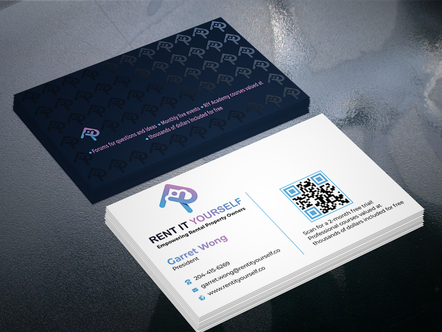 Business Card Design by Graphixpointt for Upper Edge Property Management Inc. | Design #33317509