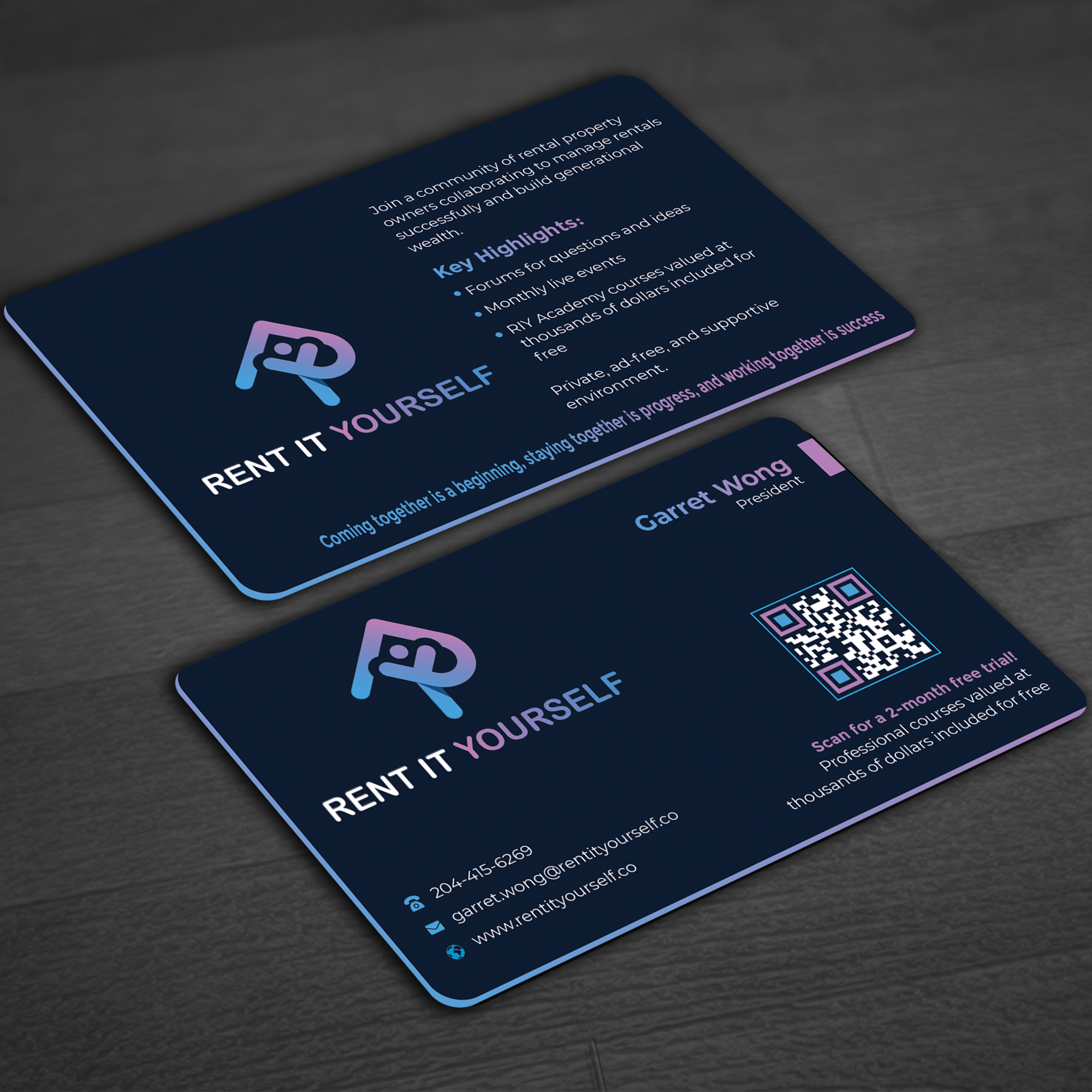 Business Card Design by Graphixpointt for Upper Edge Property Management Inc. | Design #33318275