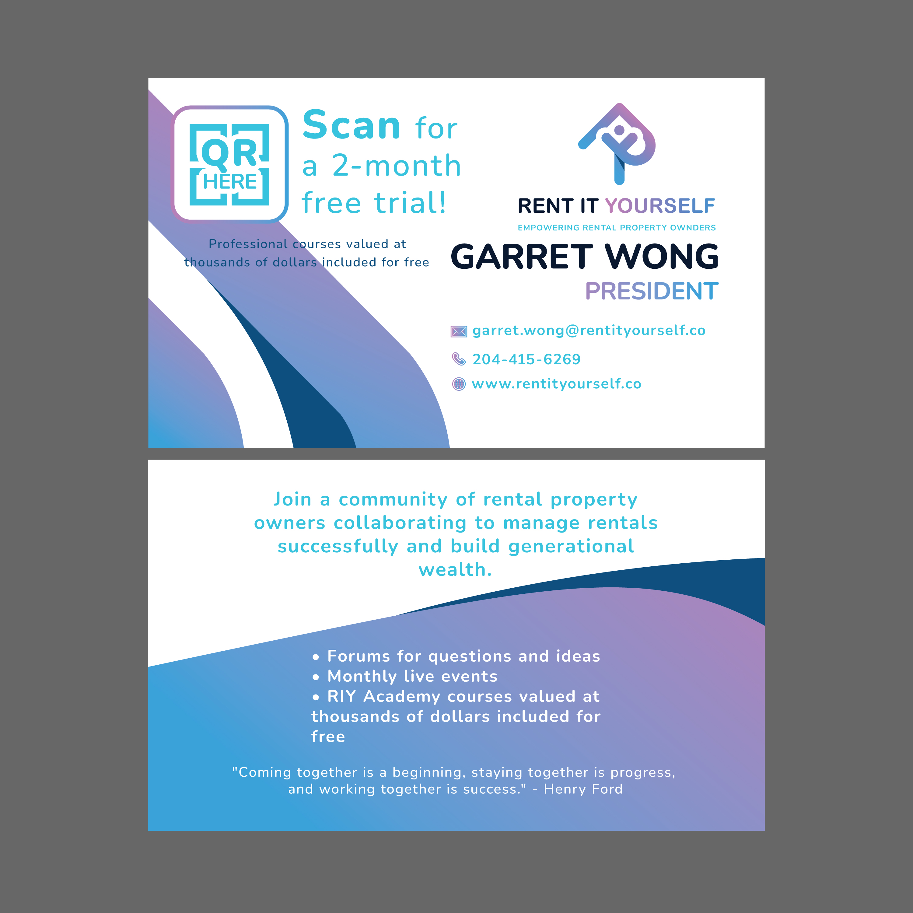 Business Card Design by Jhannel55 for Upper Edge Property Management Inc. | Design #33331914