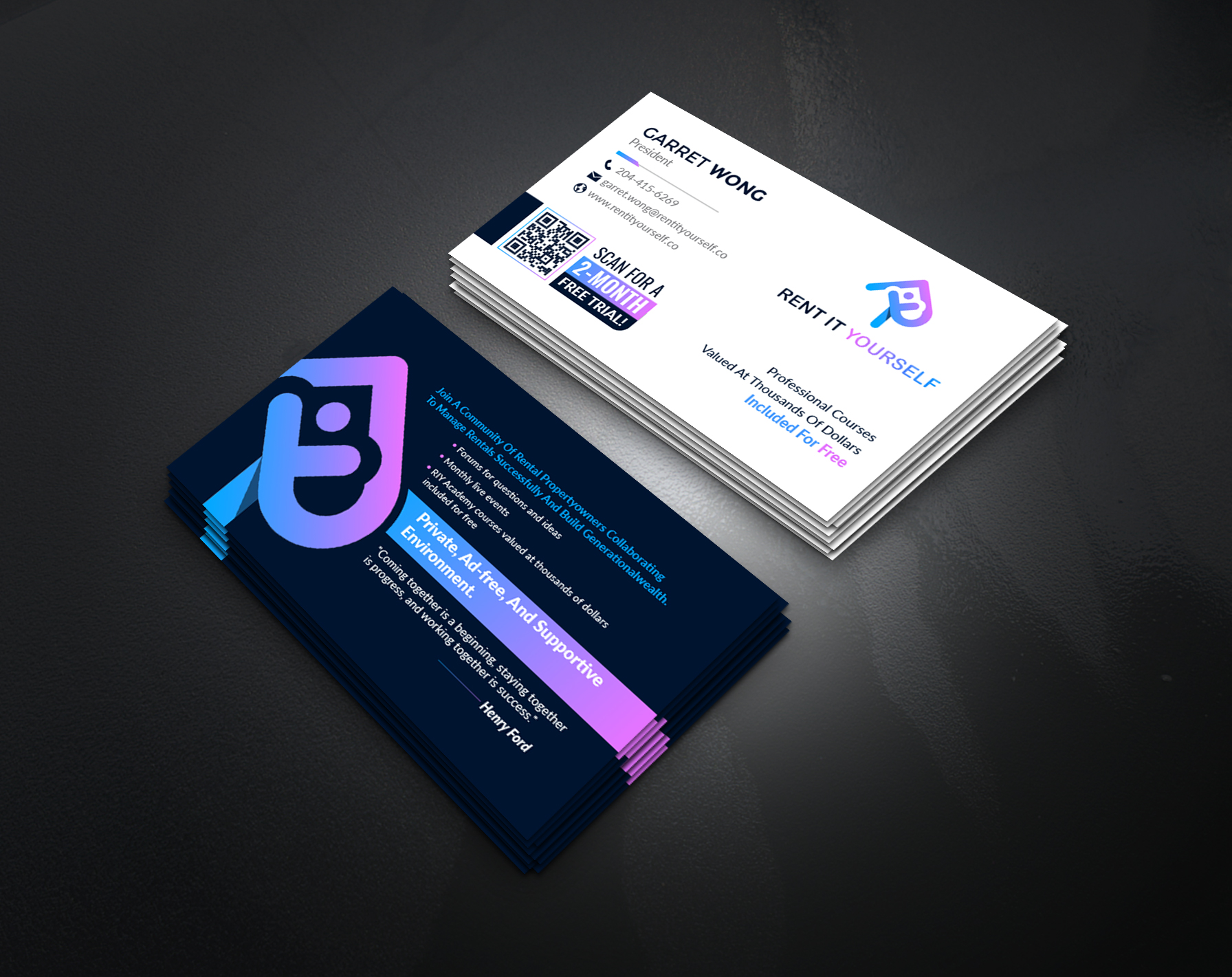 Business Card Design by artbitin for Upper Edge Property Management Inc. | Design #33321747