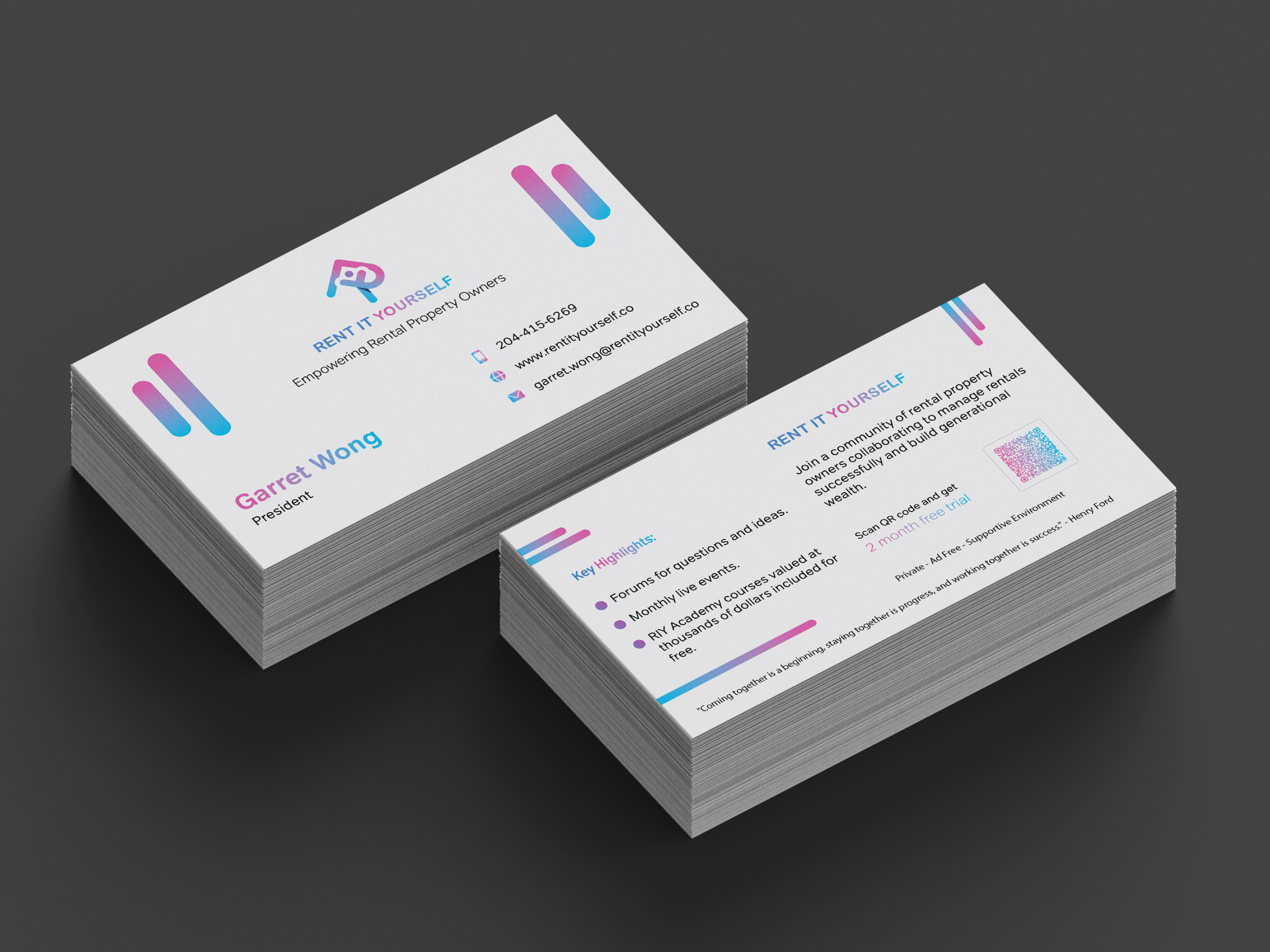 Diseño de Tarjeta de Presentación por MAS Design para Upper Edge Property Management Inc. | Diseño #33322176