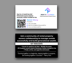 Business Card Design by designer1975 for Upper Edge Property Management Inc. | Design: #33316697