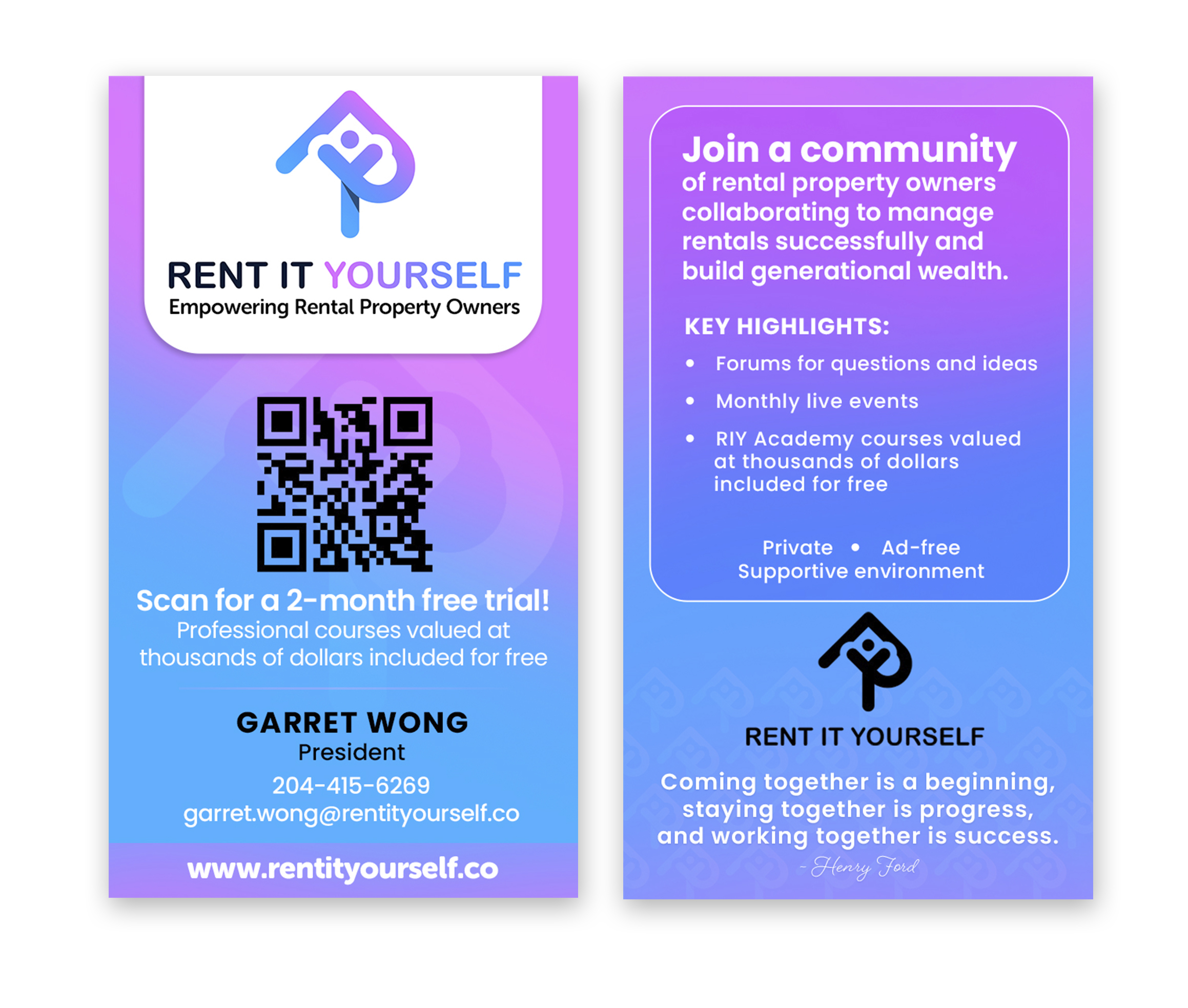 Visitenkarten-Design von Selva60 für Upper Edge Property Management Inc. | Design #33344686