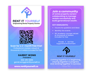 Business Card Design by Selva60 for Upper Edge Property Management Inc. | Design: #33344686