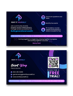 Diseño de Tarjeta de Presentación por debdesign para Upper Edge Property Management Inc. | Diseño: #33329591