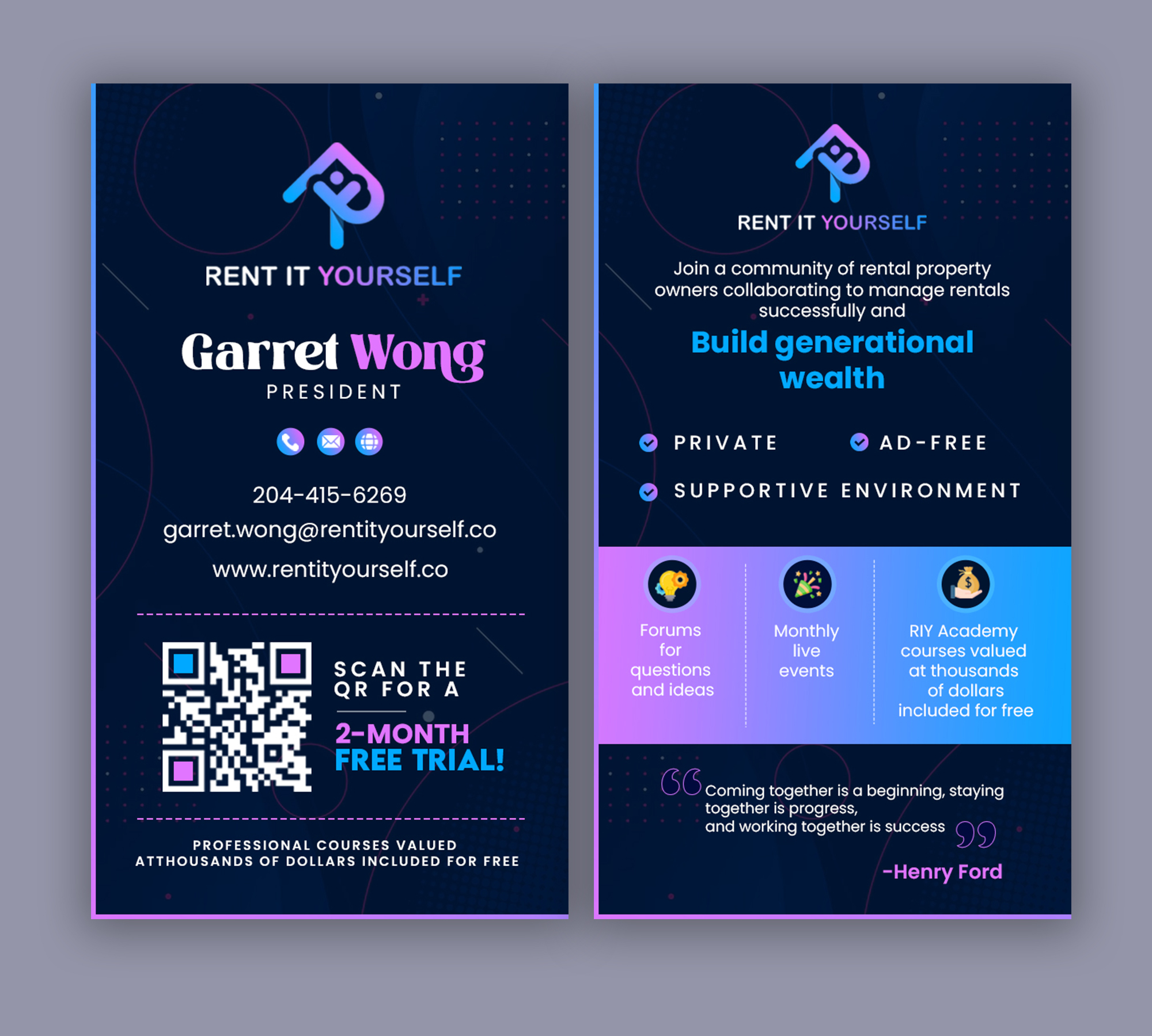 Diseño de Tarjeta de Presentación por debdesign para Upper Edge Property Management Inc. | Diseño #33329896