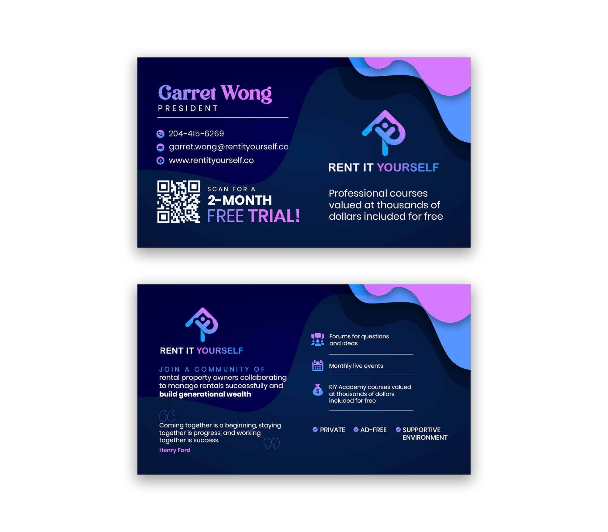 Diseño de Tarjeta de Presentación por debdesign para Upper Edge Property Management Inc. | Diseño #33330134