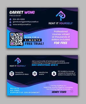 Diseño de Tarjeta de Presentación por debdesign para Upper Edge Property Management Inc. | Diseño: #33330264