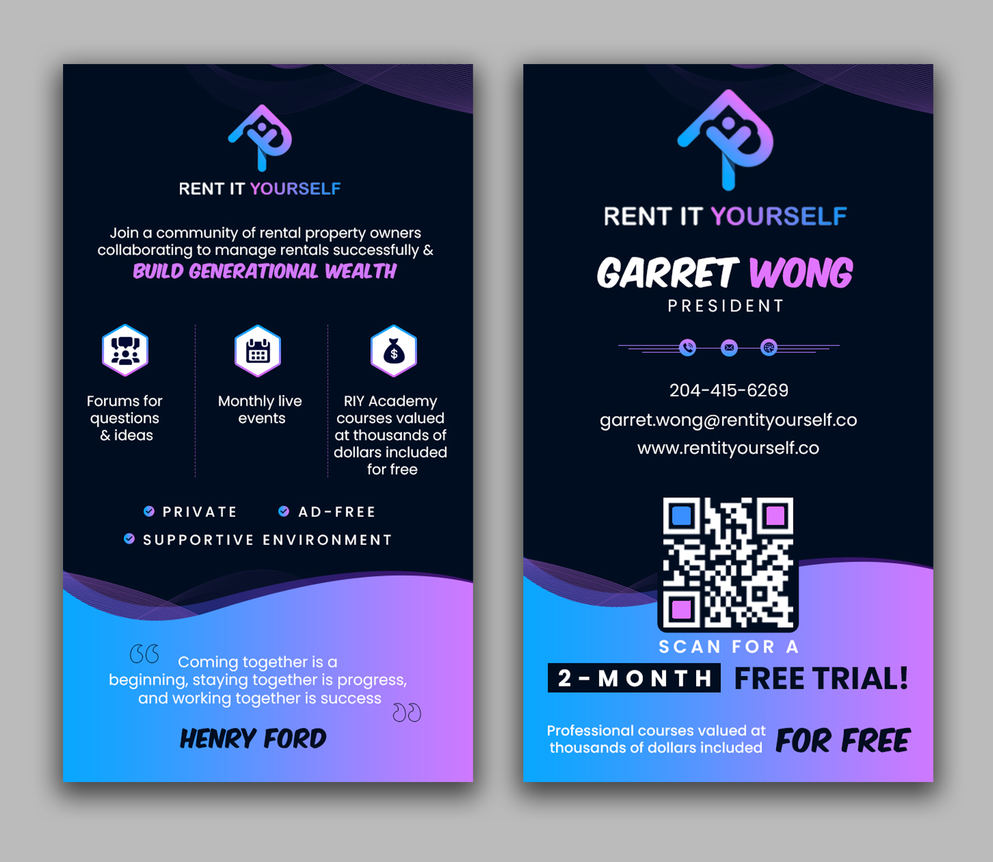 Diseño de Tarjeta de Presentación por debdesign para Upper Edge Property Management Inc. | Diseño #33330265