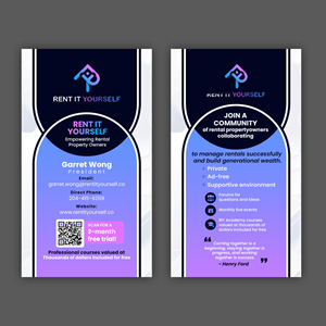 Diseño de Tarjeta de Presentación por debdesign para Upper Edge Property Management Inc. | Diseño: #33331407