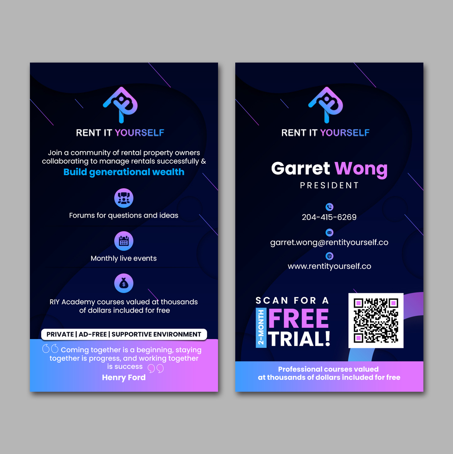 Diseño de Tarjeta de Presentación por debdesign para Upper Edge Property Management Inc. | Diseño #33359846