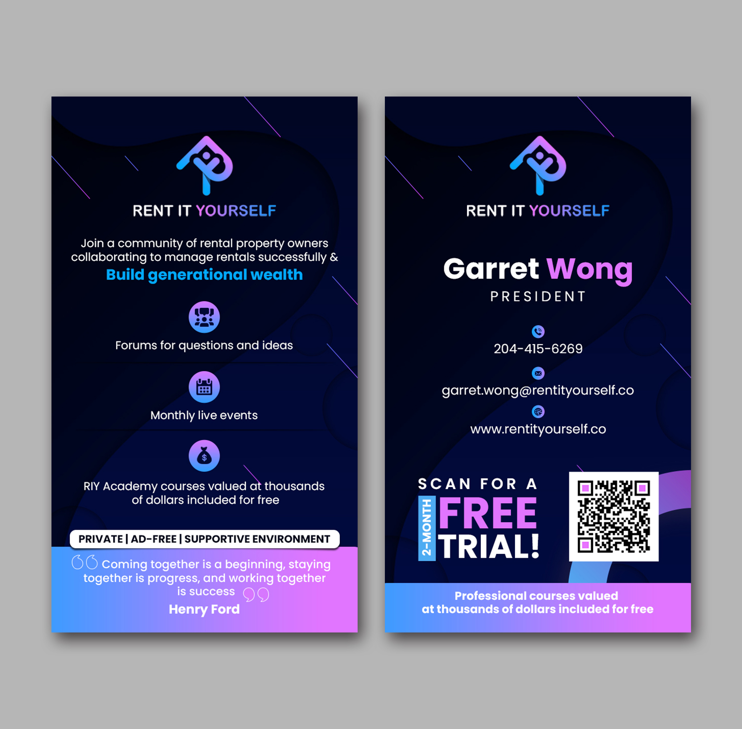 Diseño de Tarjeta de Presentación por debdesign para Upper Edge Property Management Inc. | Diseño #33360050