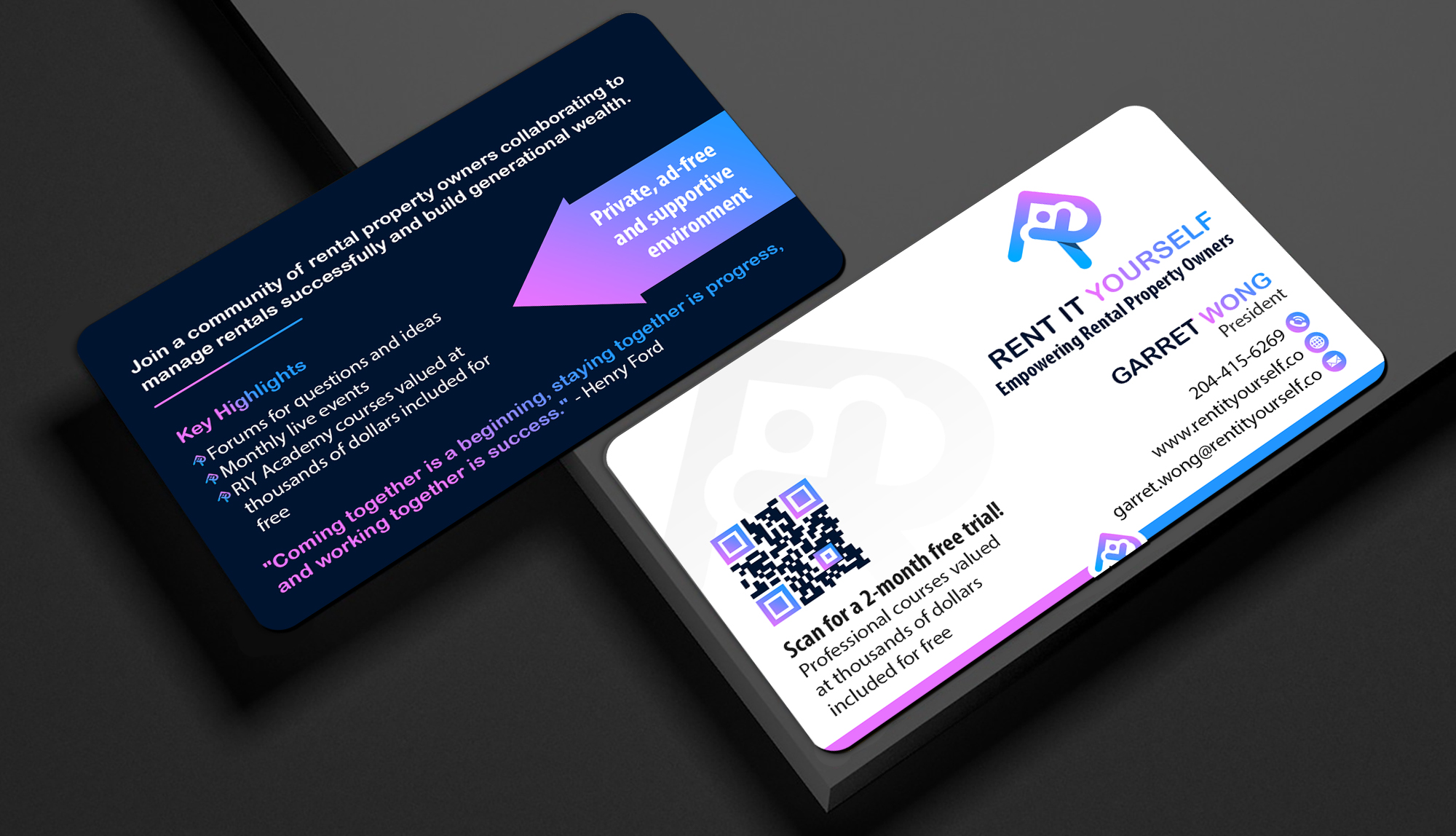 Business Card Design by Creations Box 2015 for Upper Edge Property Management Inc. | Design #33323252