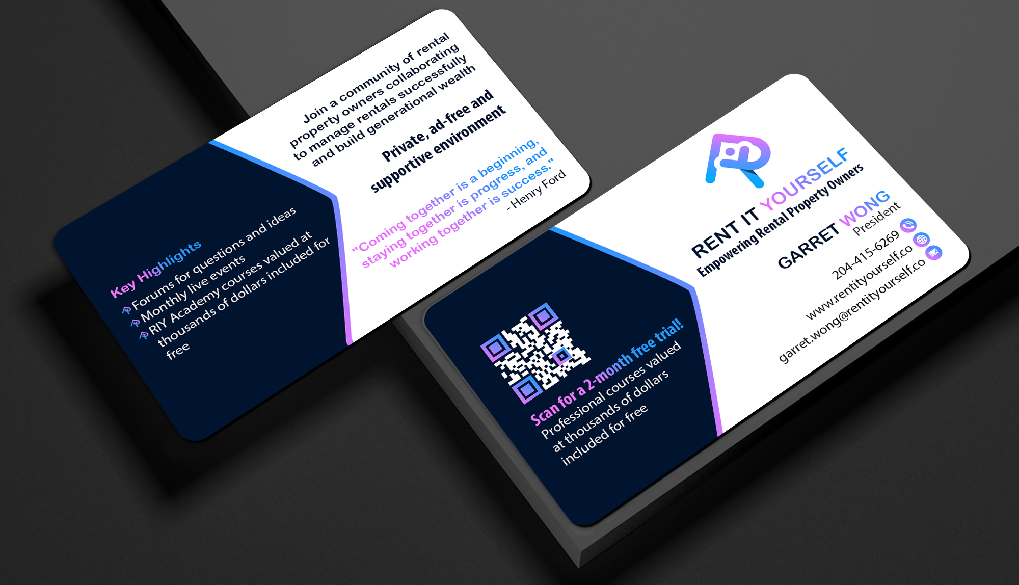 Business Card Design by Creations Box 2015 for Upper Edge Property Management Inc. | Design #33323253