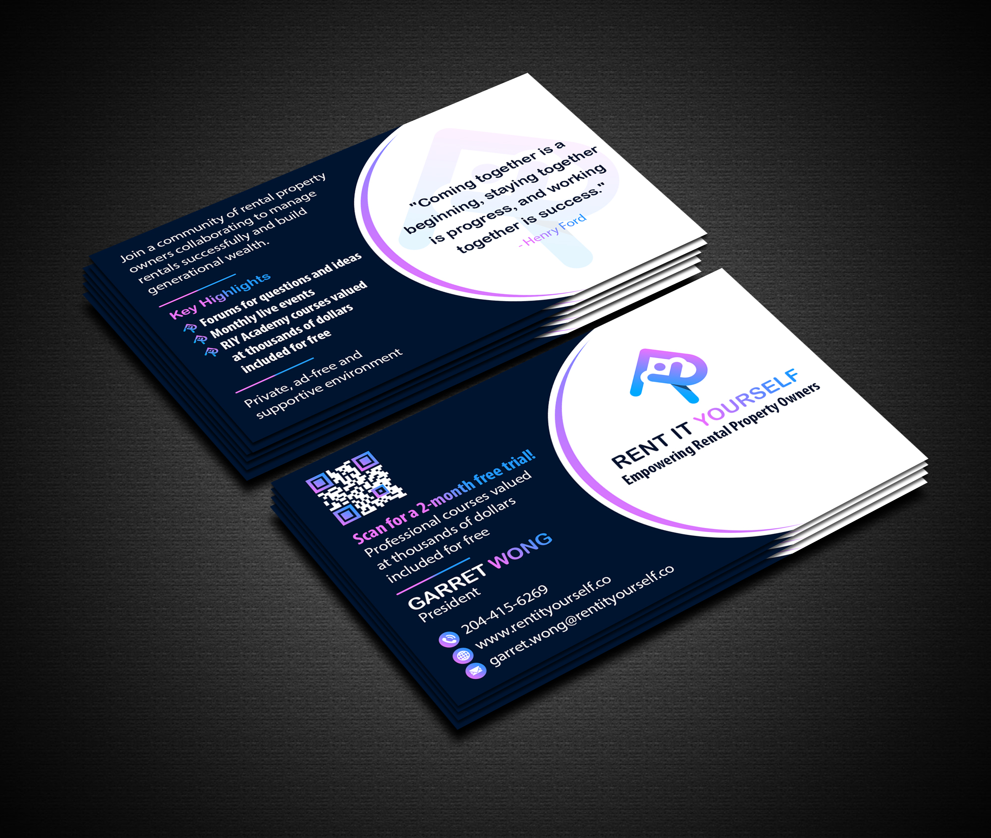 Business Card Design by Creations Box 2015 for Upper Edge Property Management Inc. | Design #33323255