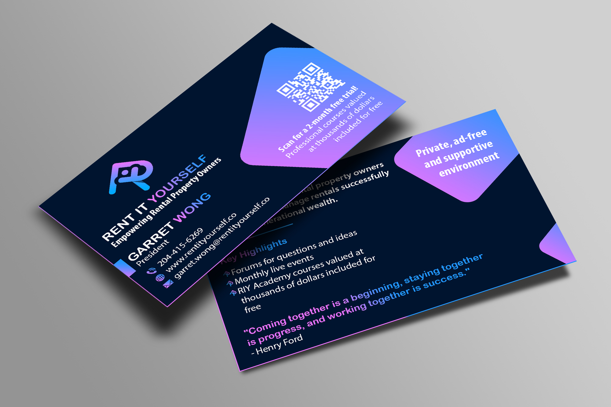 Business Card Design by Creations Box 2015 for Upper Edge Property Management Inc. | Design #33323257