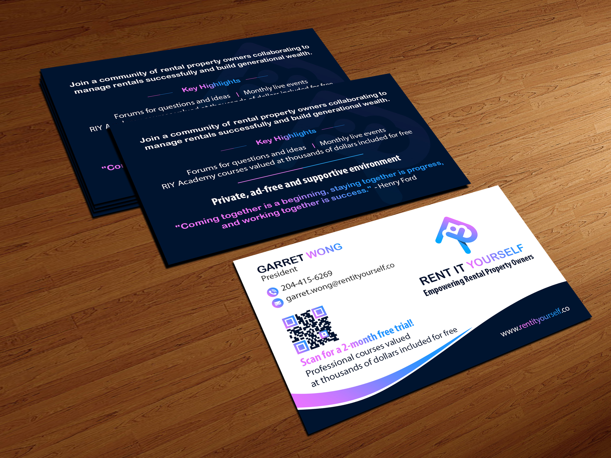 Business Card Design by Creations Box 2015 for Upper Edge Property Management Inc. | Design #33323258