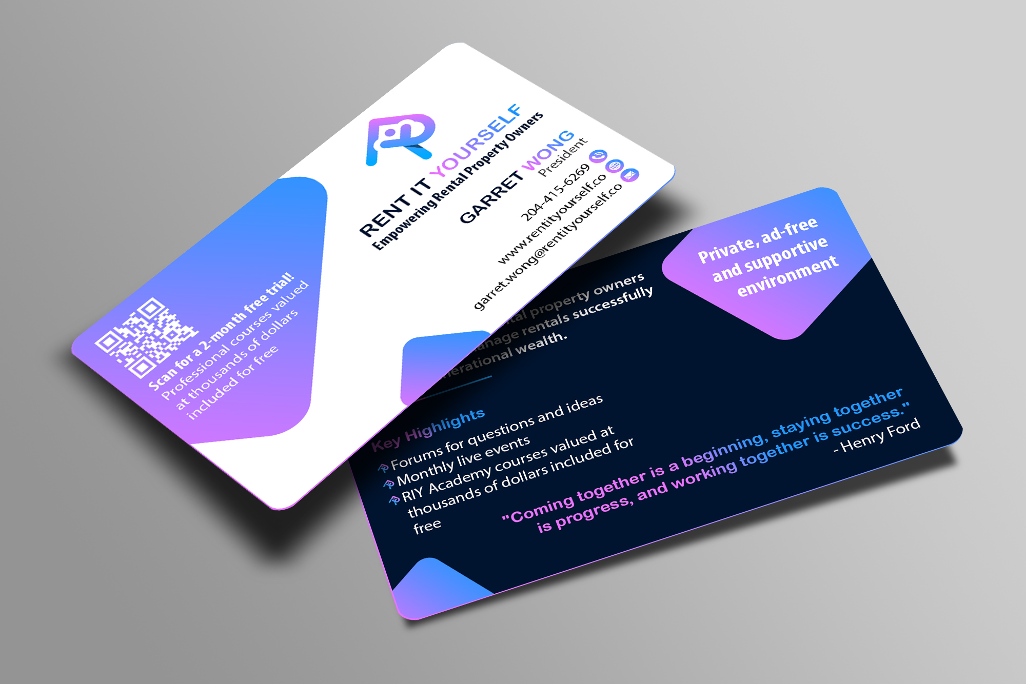 Diseño de Tarjeta de Presentación por Creations Box 2015 para Upper Edge Property Management Inc. | Diseño #33323259