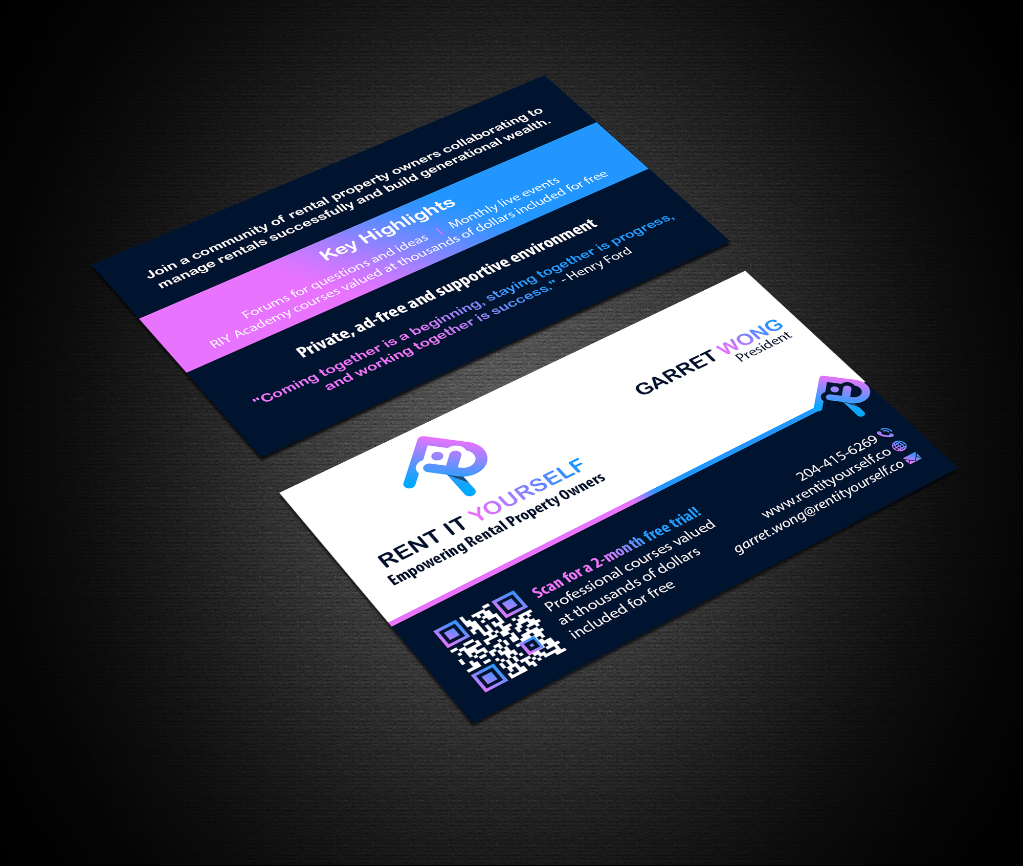 Business Card Design by Creations Box 2015 for Upper Edge Property Management Inc. | Design #33323261