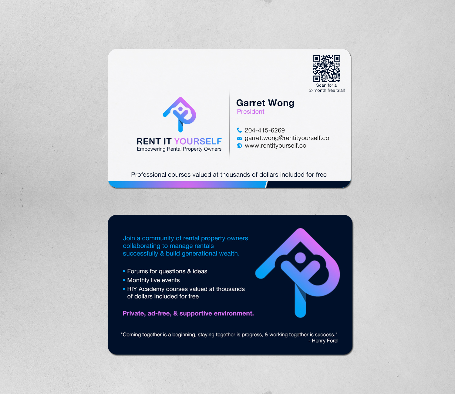 Business Card Design by Brand aid for Upper Edge Property Management Inc. | Design #33329338