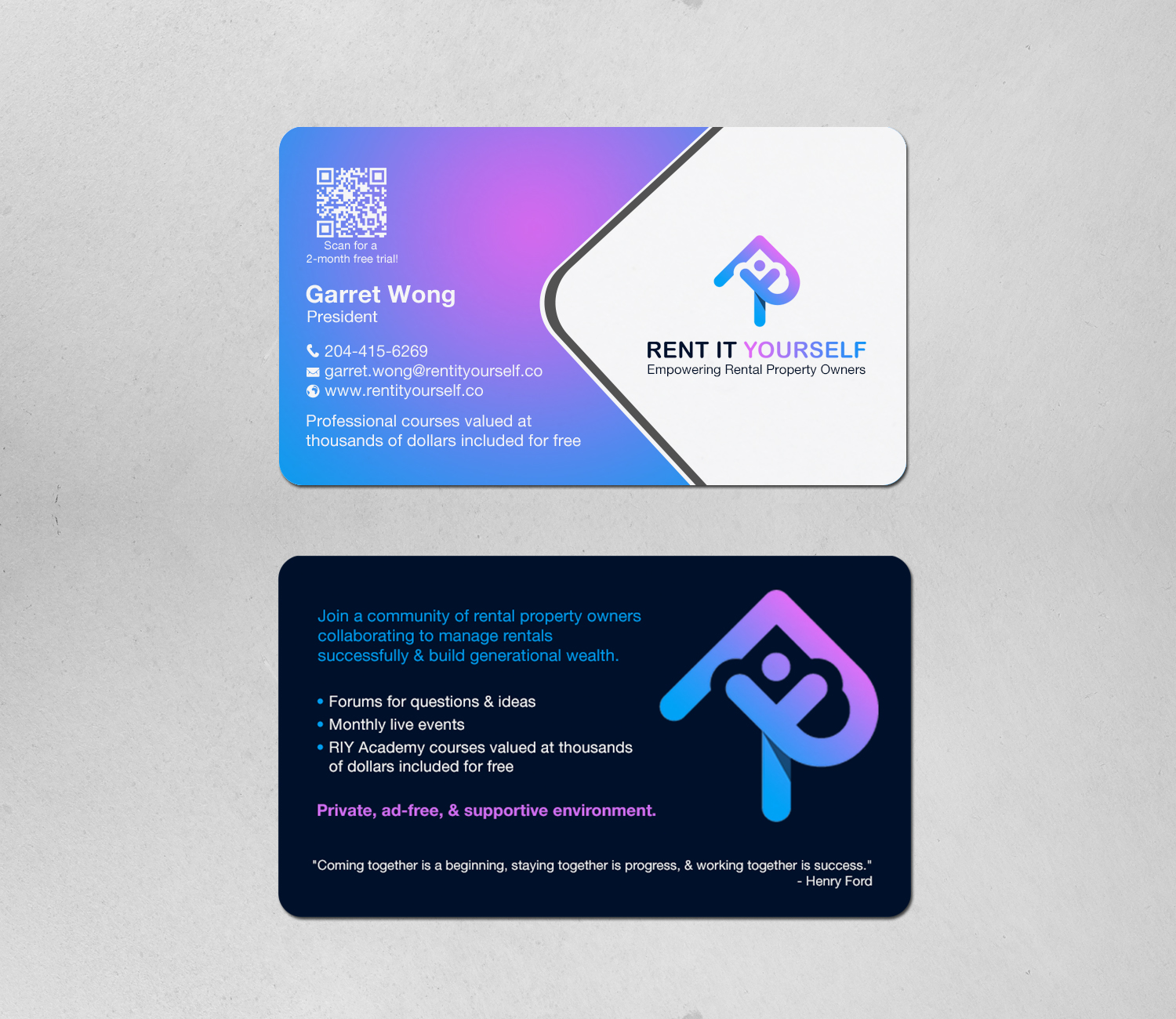 Diseño de Tarjeta de Presentación por Brand aid para Upper Edge Property Management Inc. | Diseño #33329340