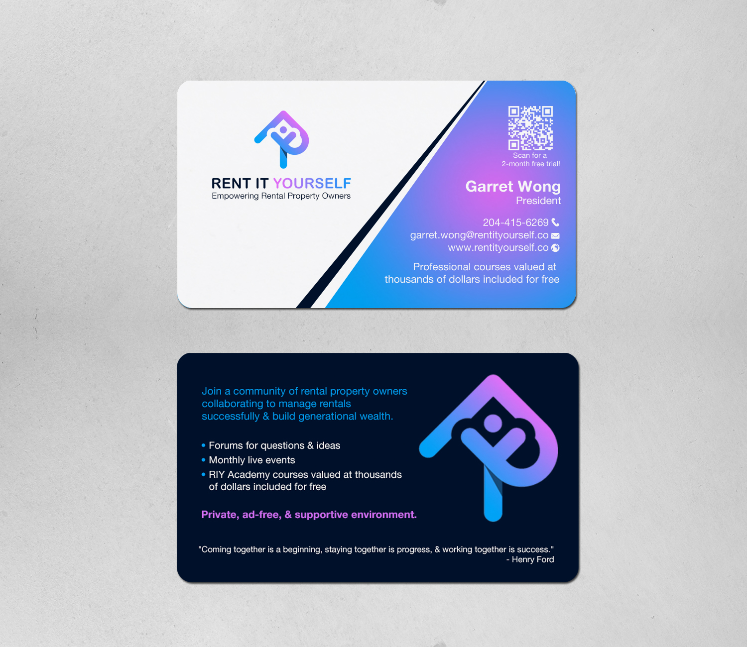 Diseño de Tarjeta de Presentación por Brand aid para Upper Edge Property Management Inc. | Diseño #33329341