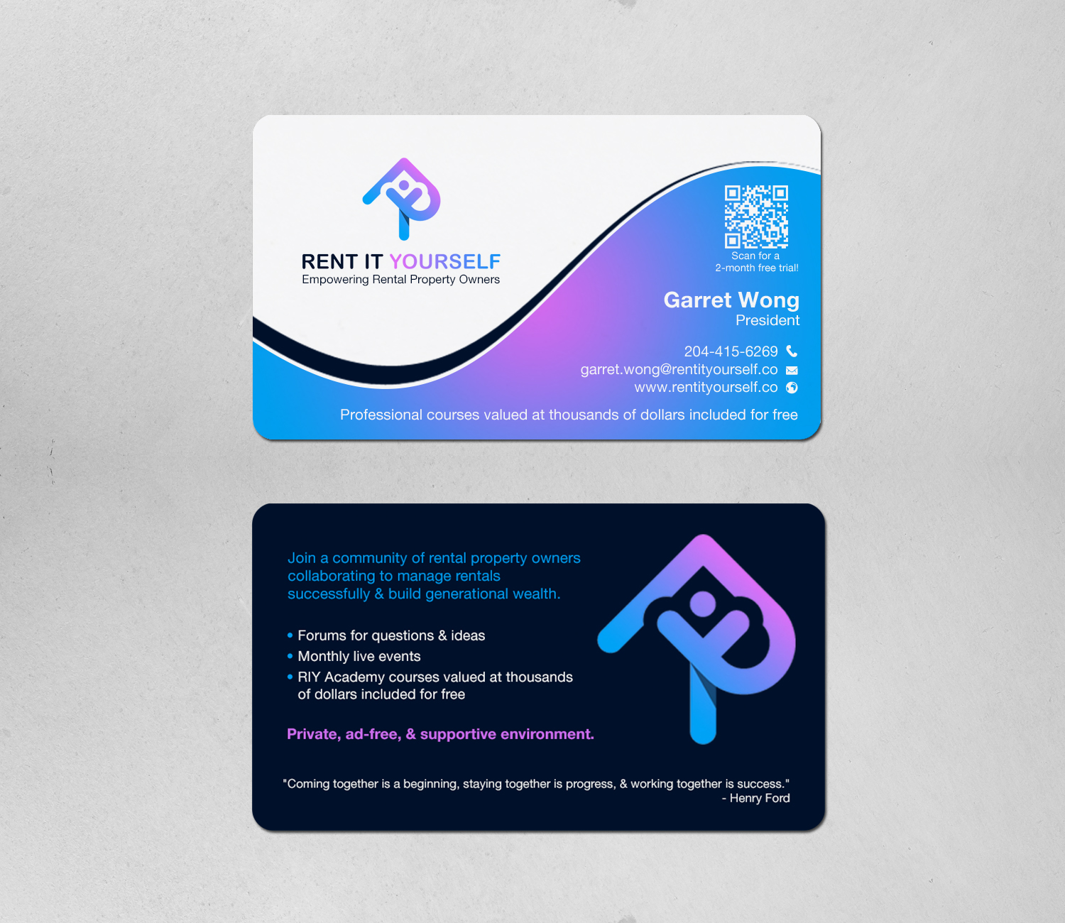 Business Card Design by Brand aid for Upper Edge Property Management Inc. | Design #33329343