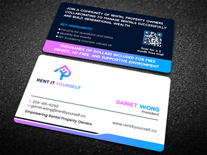 Business Card Design by Tripti Ranjan Gain for Upper Edge Property Management Inc. | Design: #33316434