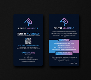 Business Card Design by Uttom 2 for Upper Edge Property Management Inc. | Design: #33315142