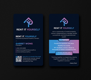 Business Card Design by Uttom 2 for Upper Edge Property Management Inc. | Design: #33315143