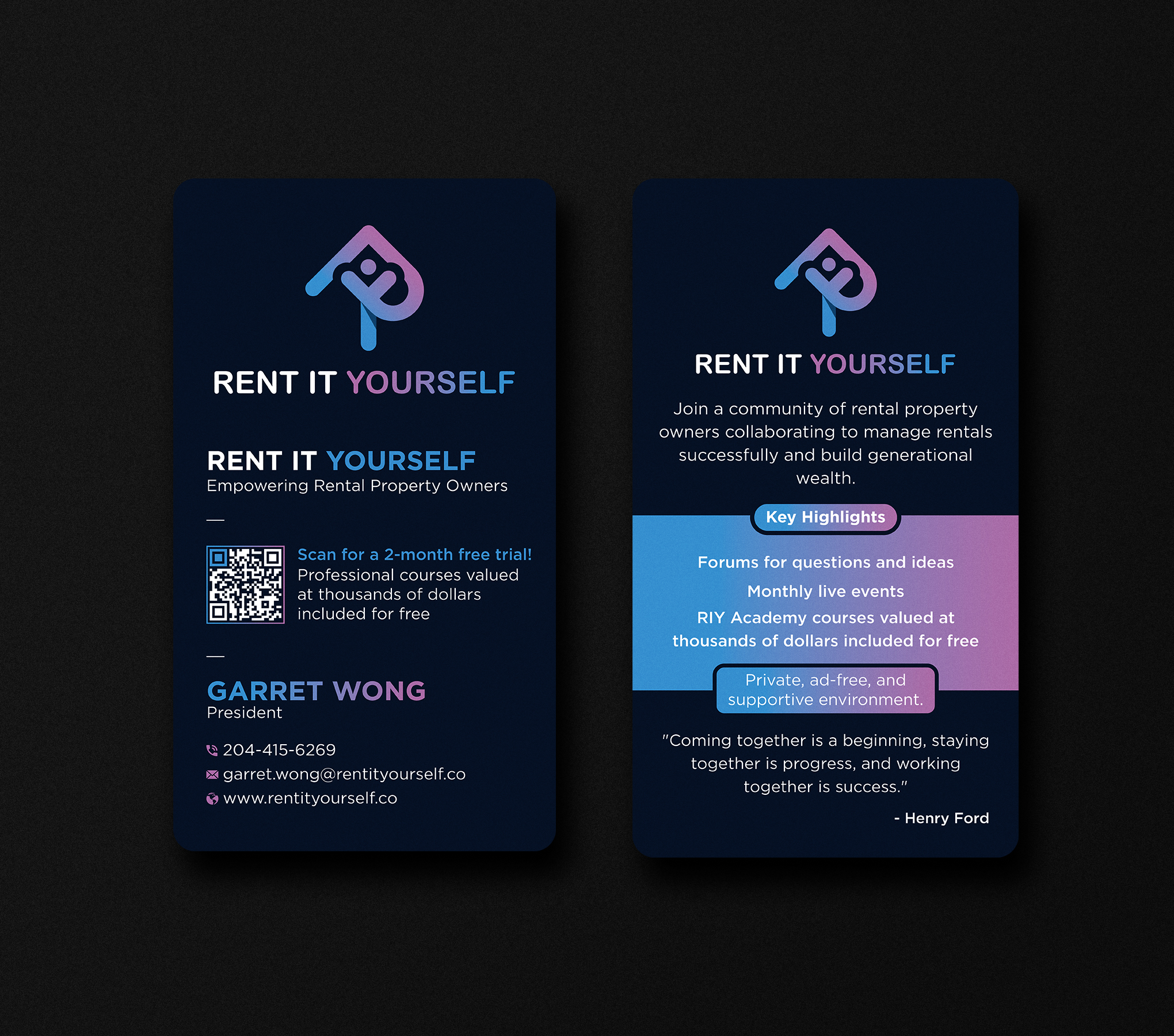 Business Card Design by Uttom 2 for Upper Edge Property Management Inc. | Design #33315145