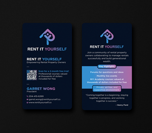 Business Card Design by Uttom 2 for Upper Edge Property Management Inc. | Design: #33315145