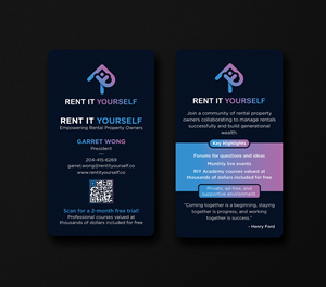 Business Card Design by Uttom 2 for Upper Edge Property Management Inc. | Design: #33315146