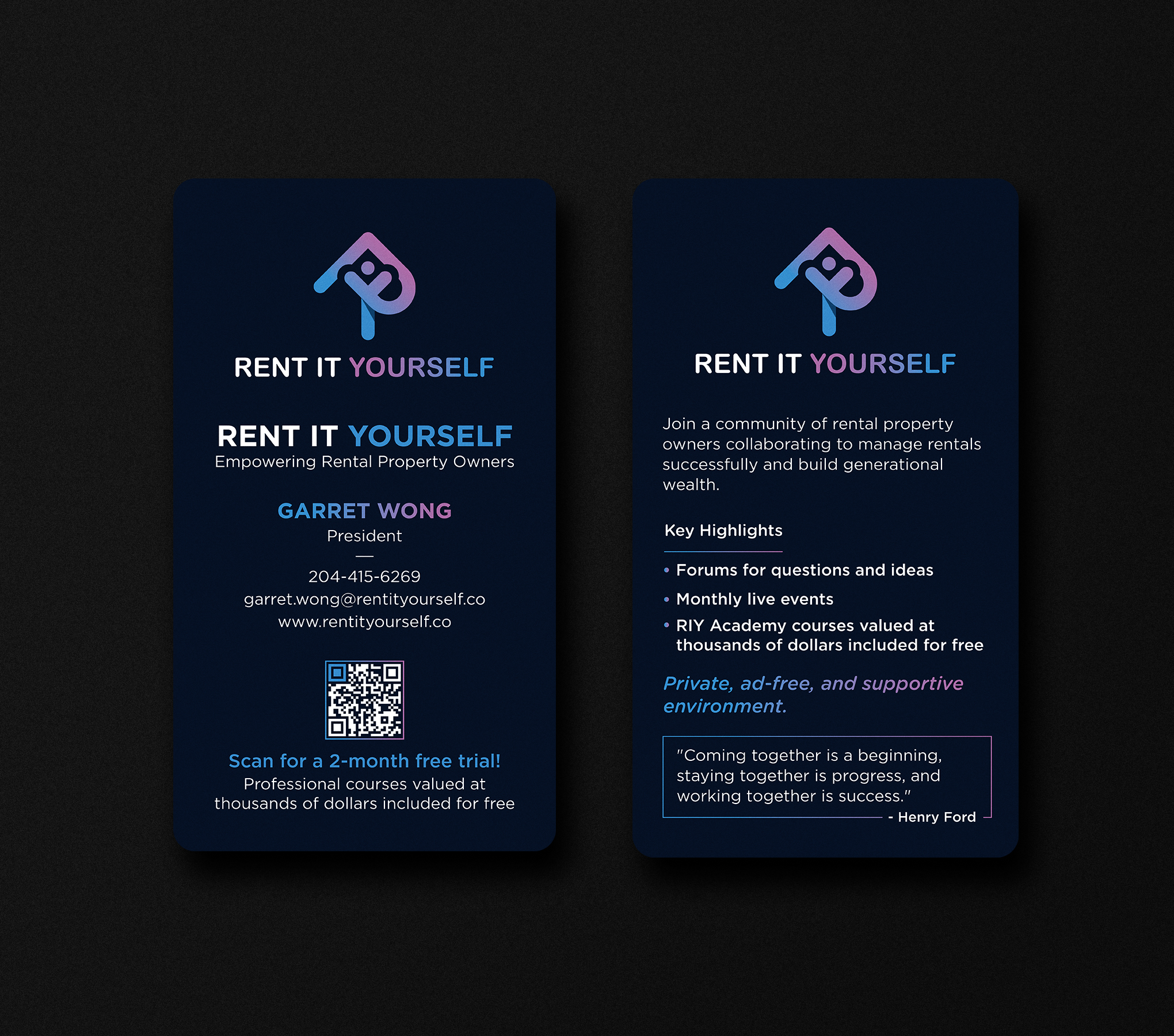 Business Card Design by Uttom 2 for Upper Edge Property Management Inc. | Design #33315148