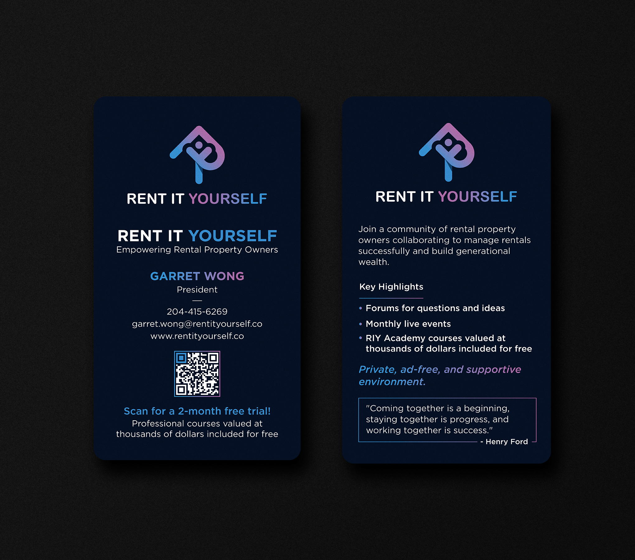 Business Card Design by Uttom 2 for Upper Edge Property Management Inc. | Design #33315149