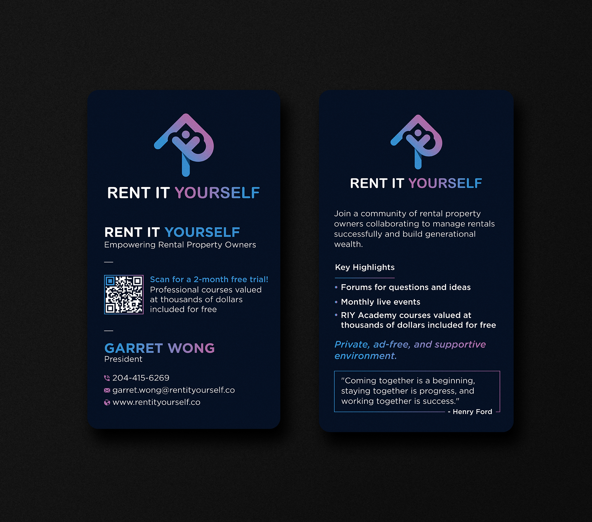 Business Card Design by Uttom 2 for Upper Edge Property Management Inc. | Design #33315150