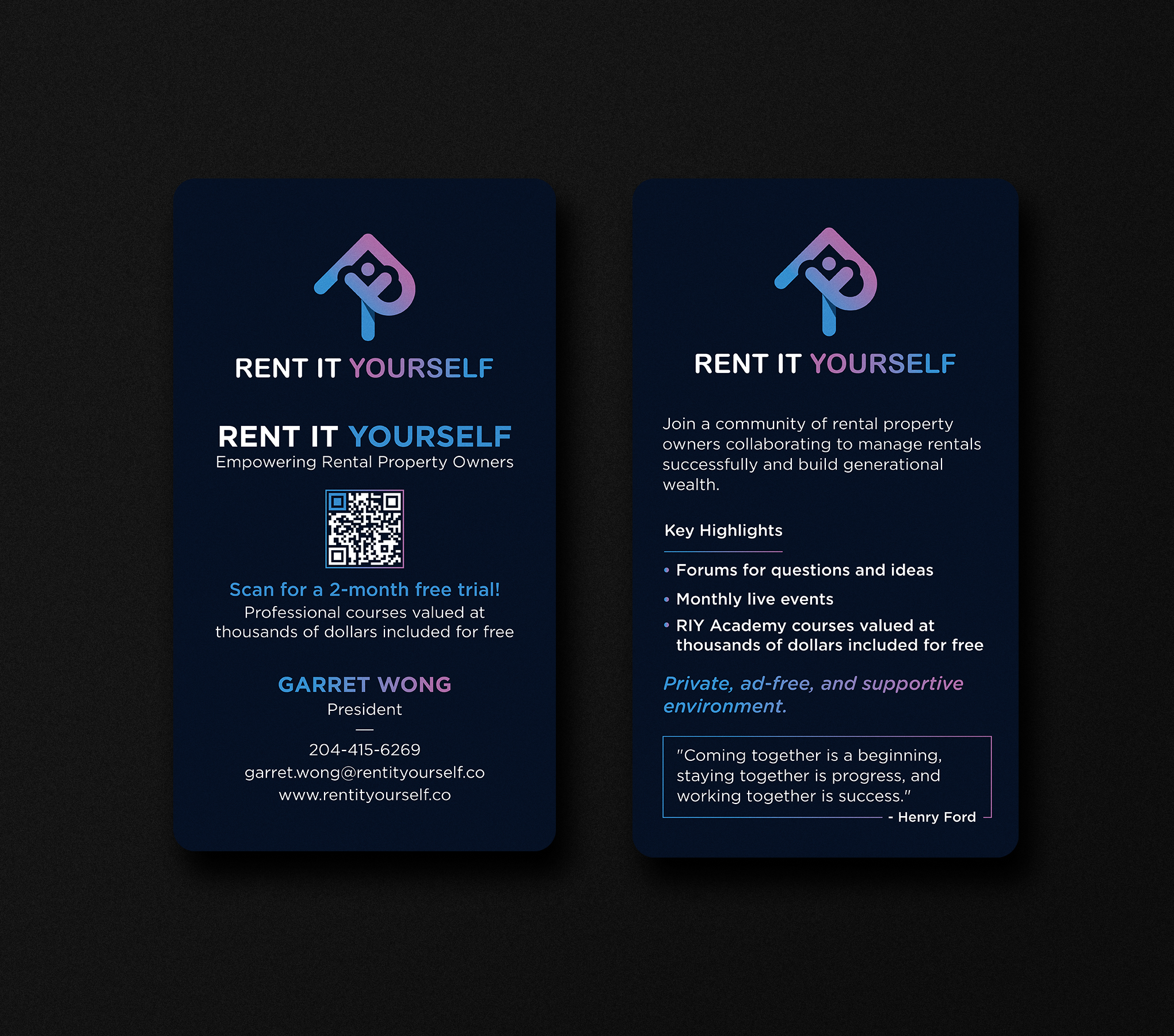 Business Card Design by Uttom 2 for Upper Edge Property Management Inc. | Design #33315151