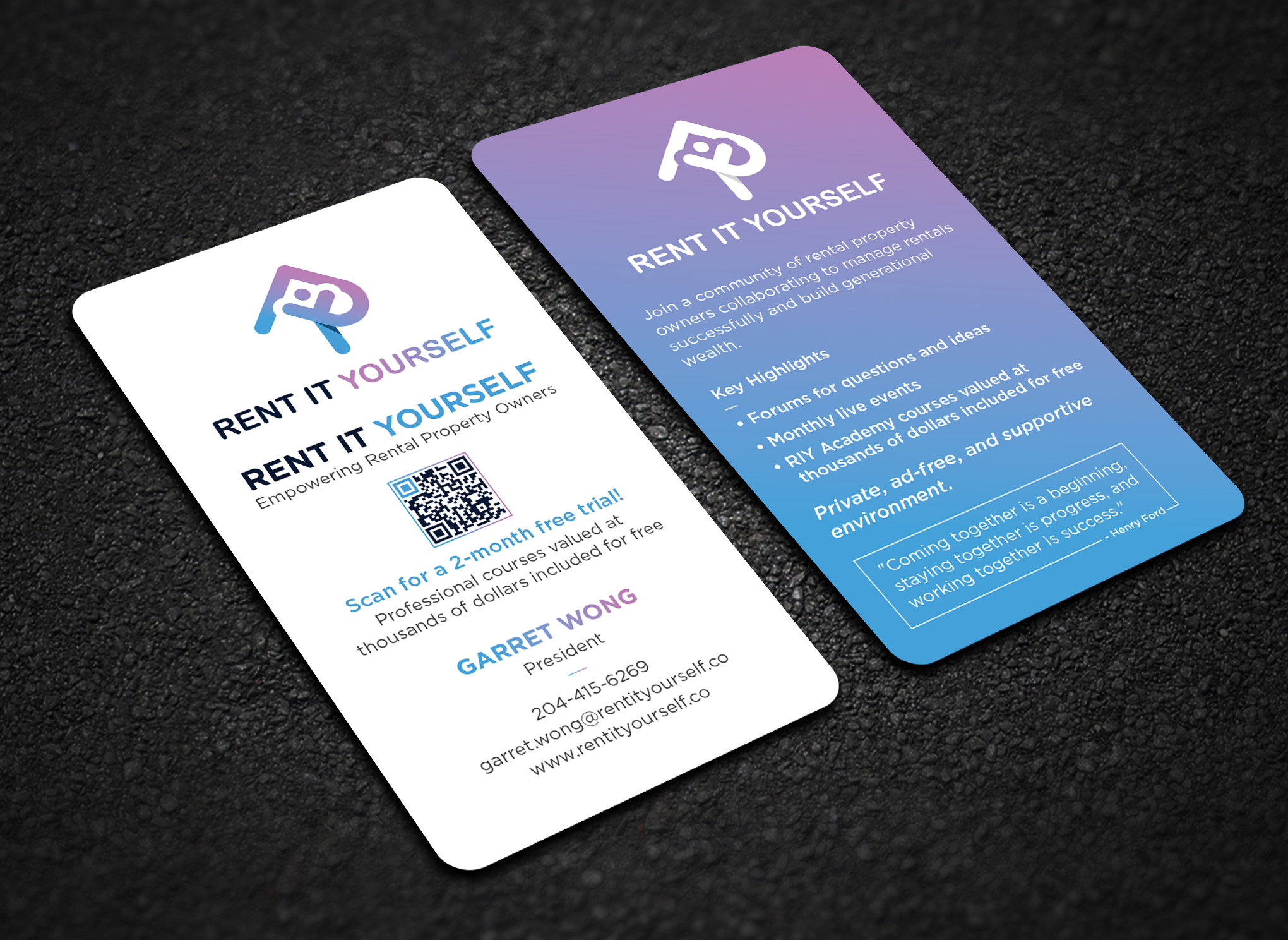 Business Card Design by Uttom 2 for Upper Edge Property Management Inc. | Design #33331954