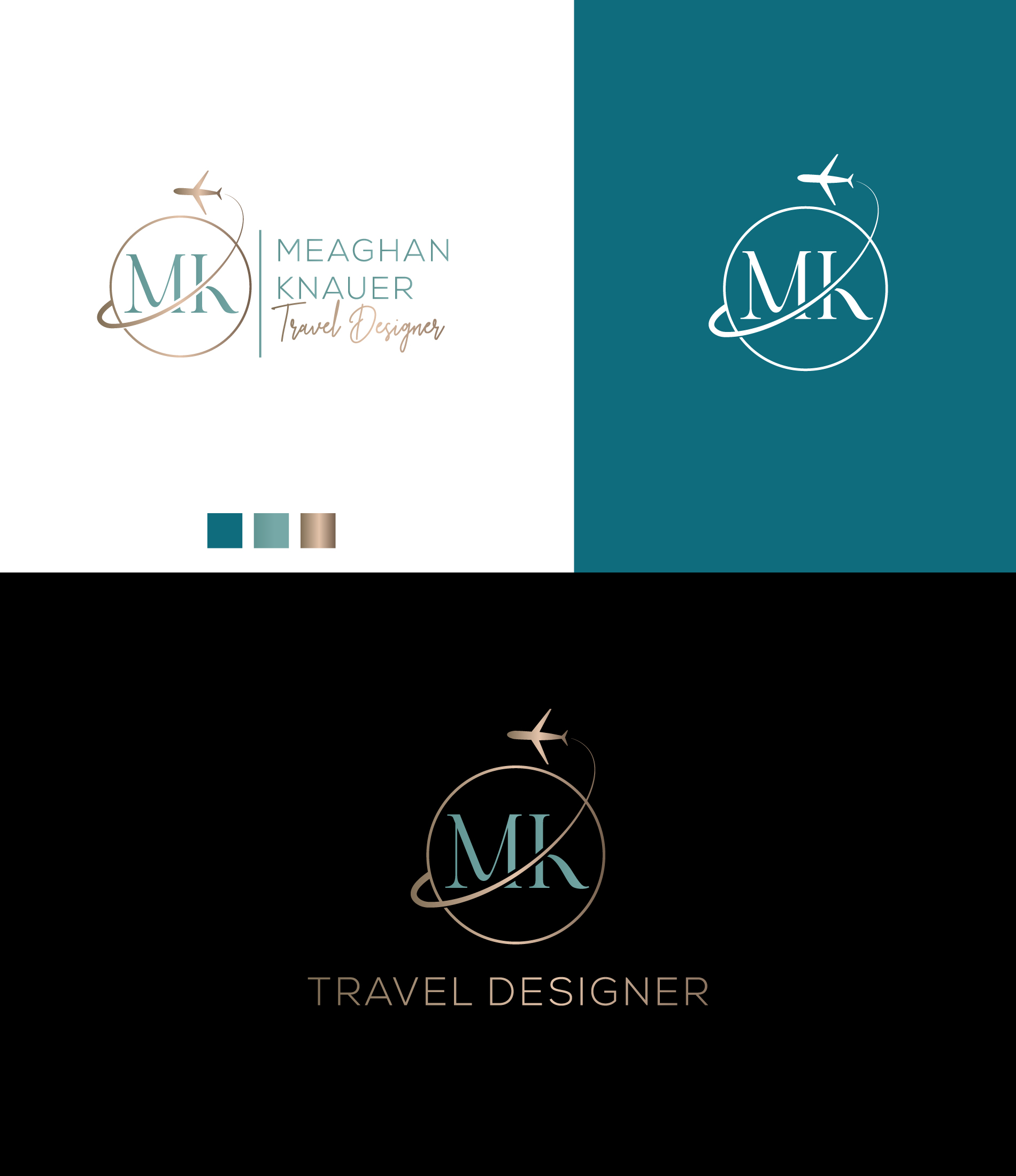 Logo Design by Farhad Design for MK Travel Design | Design #33328743