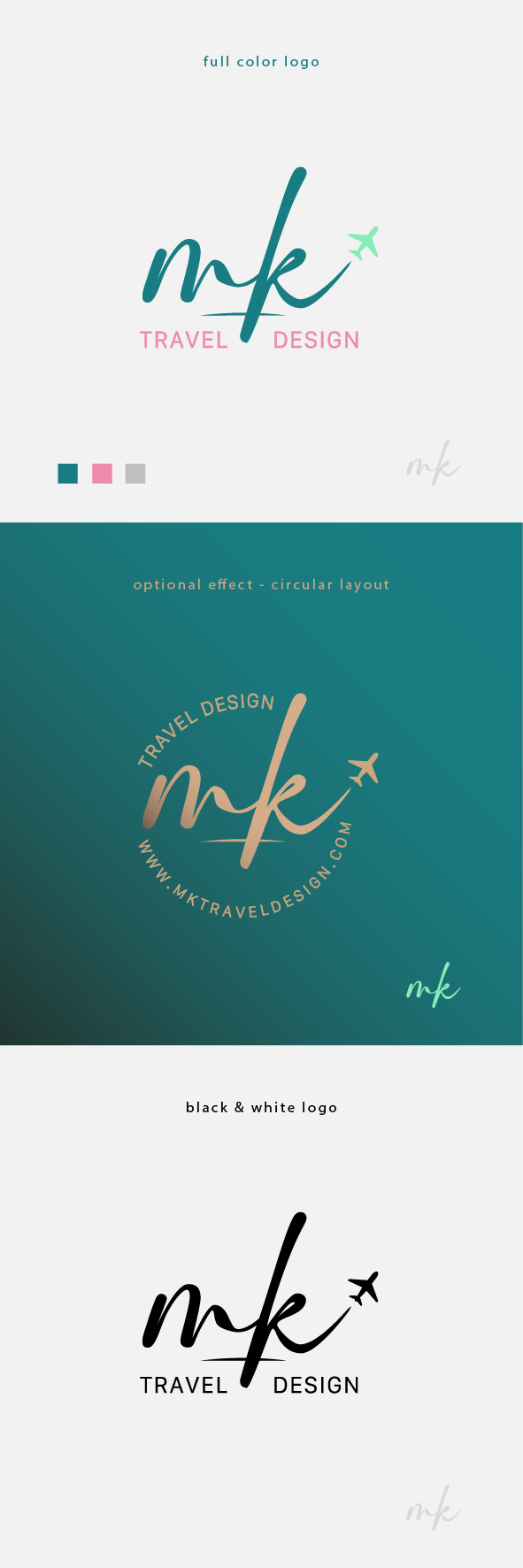 Logo Design by Lammy for MK Travel Design | Design #33342871