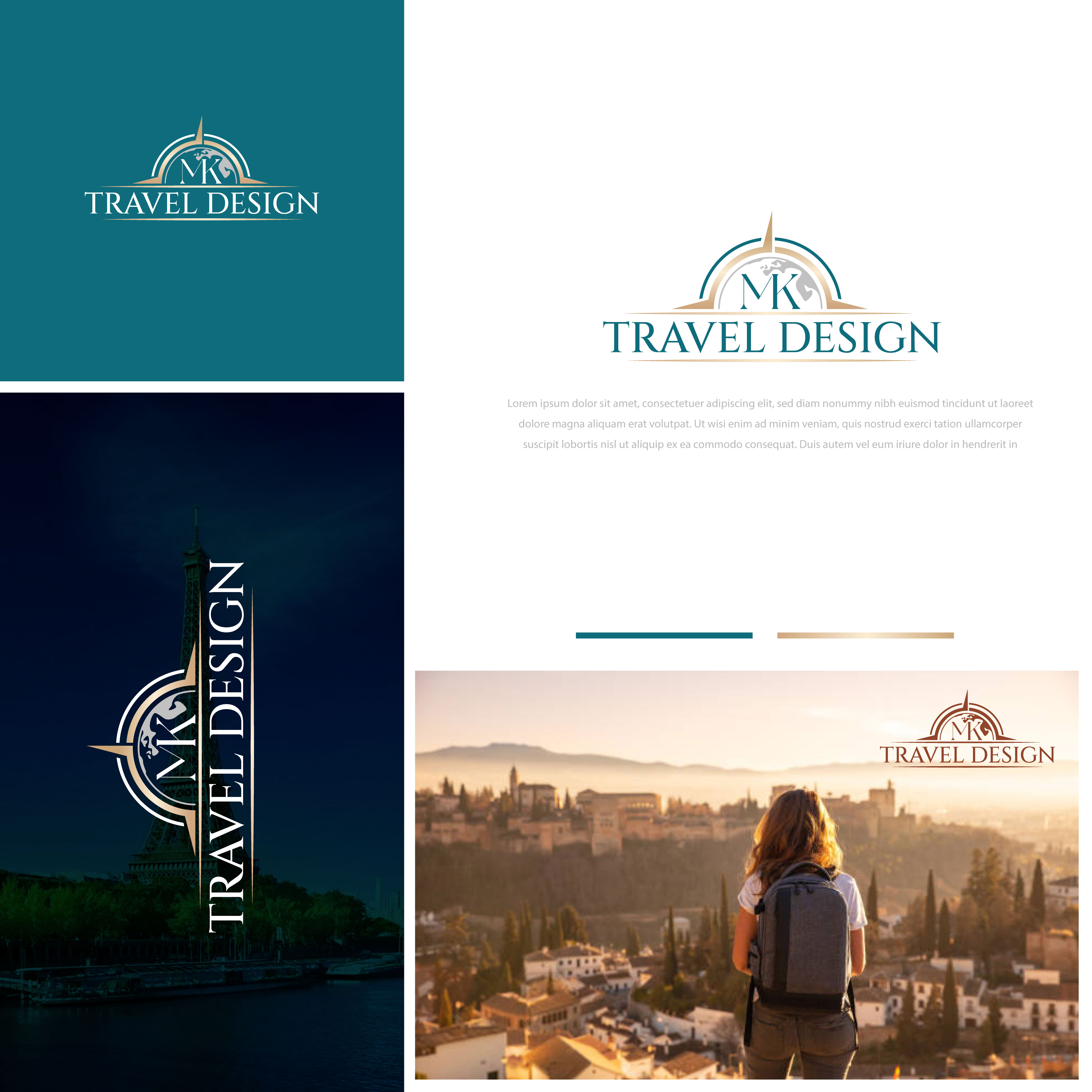 Logo Design by Arindam.Design for MK Travel Design | Design #33327754