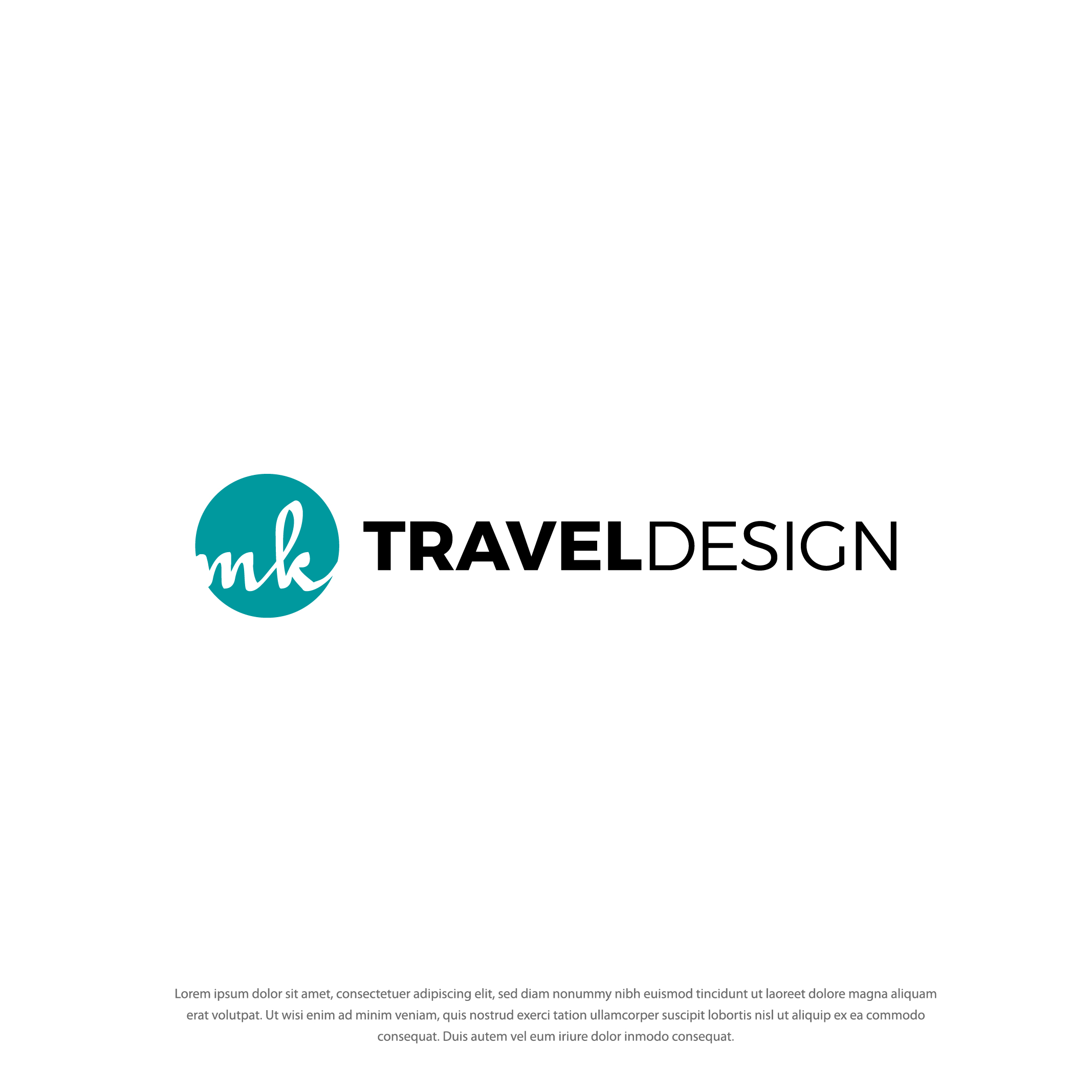 Logo Design by Dotlash for MK Travel Design | Design #33395711