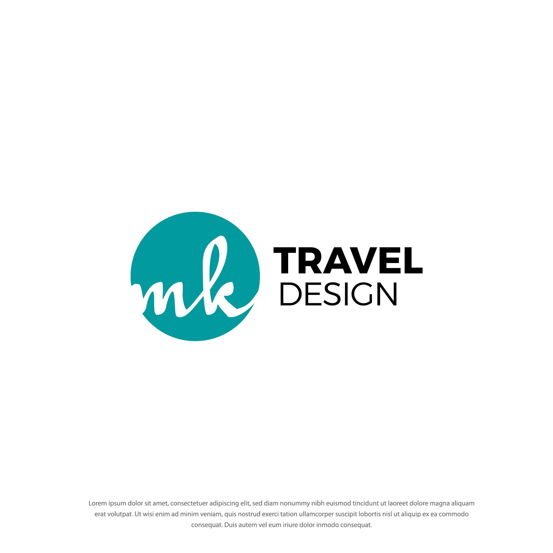 Logo Design by Dotlash for MK Travel Design | Design #33395712