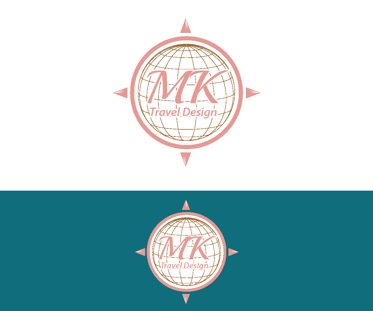 Logo Design by Paint-Tools for MK Travel Design | Design #33330446
