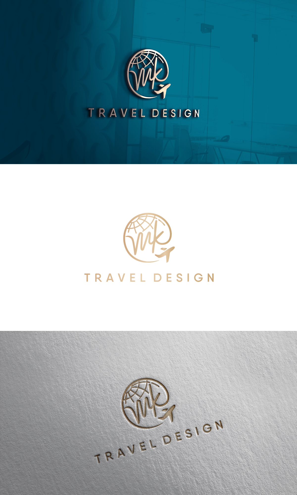 Logo Design by DesignSNW for MK Travel Design | Design #33367101