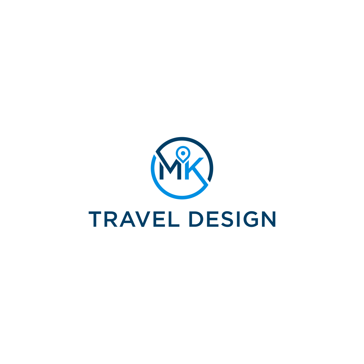 Logo Design by Kaze56 for MK Travel Design | Design #33326942