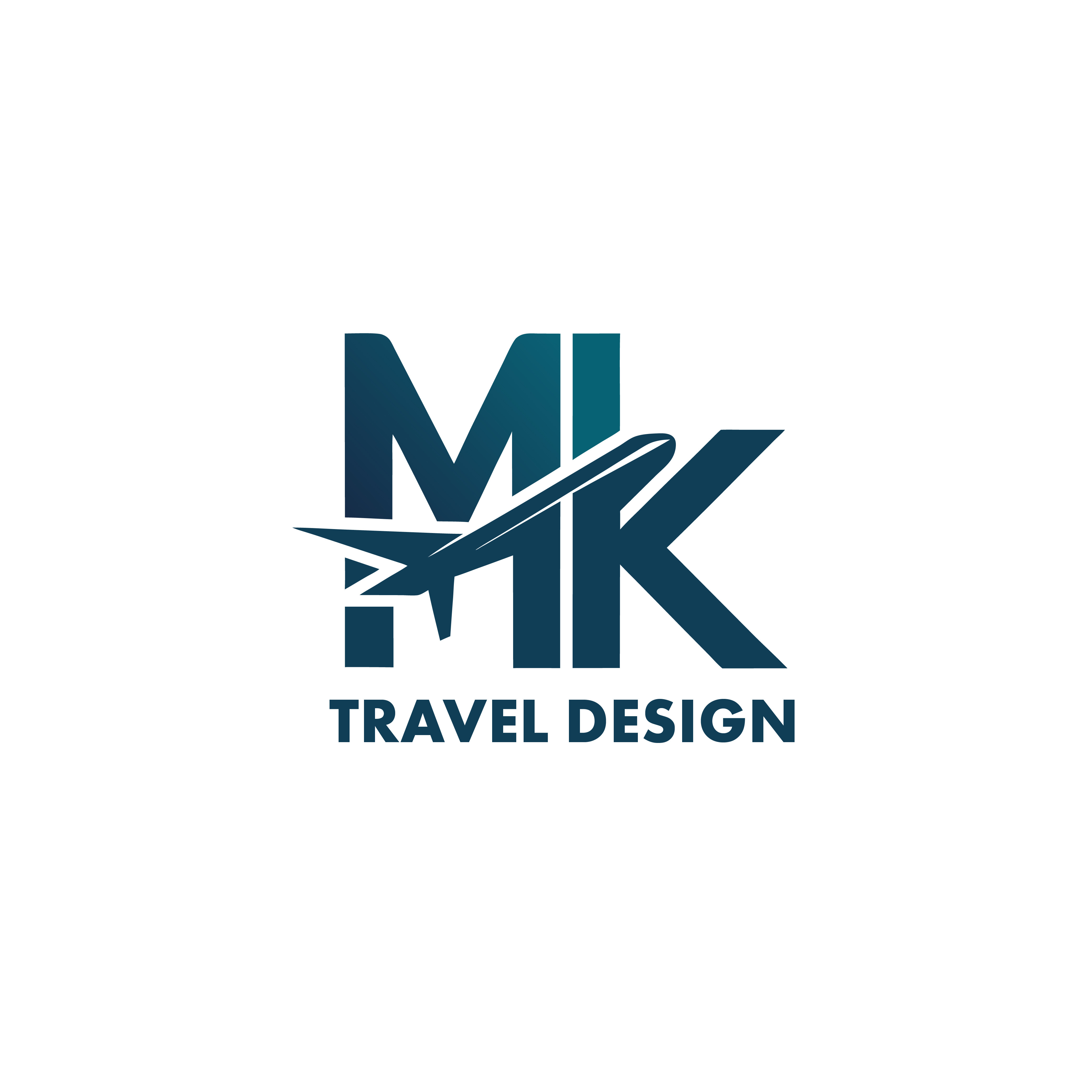 Logo Design by Sakil Mahmud 11 for MK Travel Design | Design #33394758